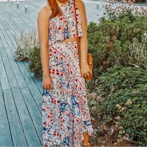 Nordstrom XS Cutout Maxi Dress Perfect Condition